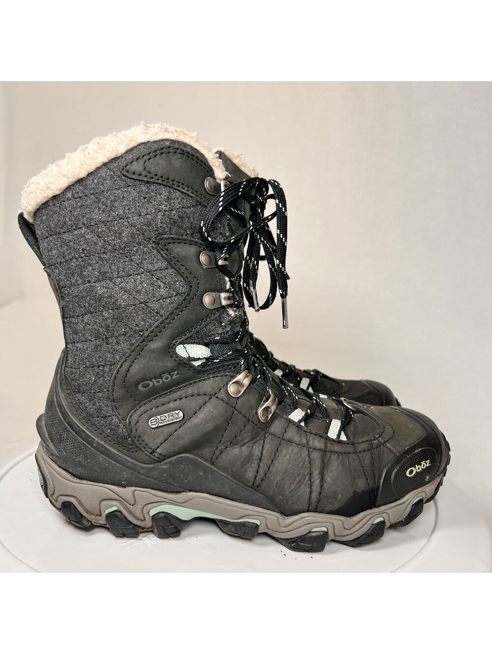 Oboz Women's Bridger 9" Black Insulated WP Boots 82802-902 Size 8.5